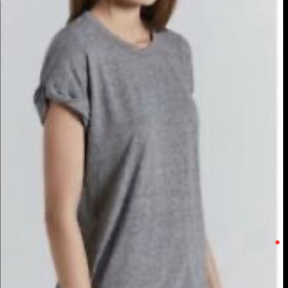 Current/Elliott Rolled Sleeve Crew Neck Tshirt sz1 - Picture 2 of 4